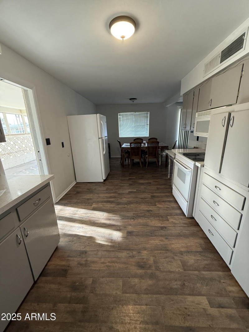 Kitchen View into Dining Area