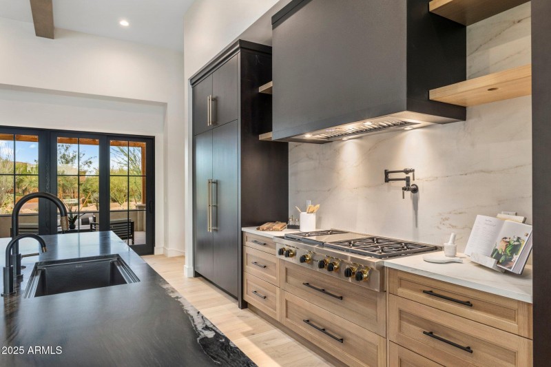 Custom hood and gas cook top