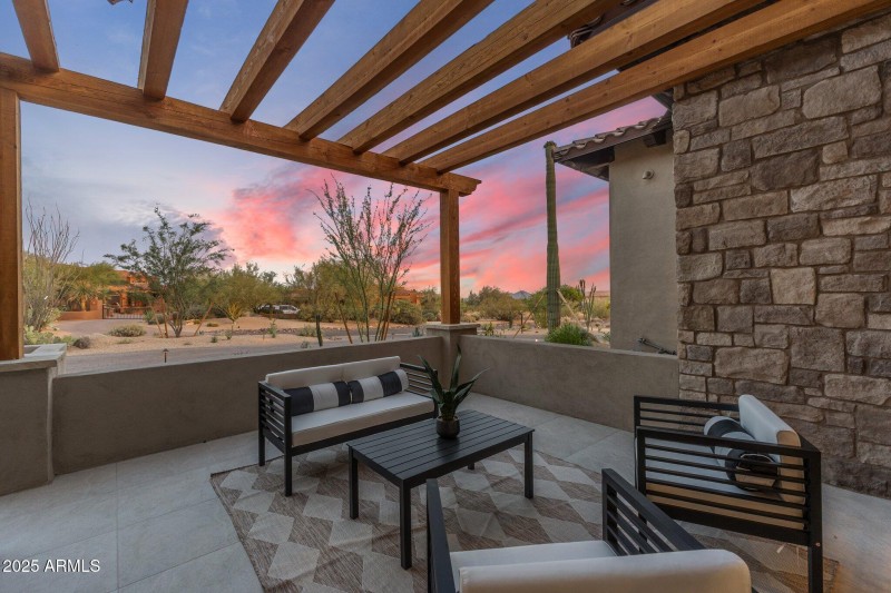 Twilight Front patio