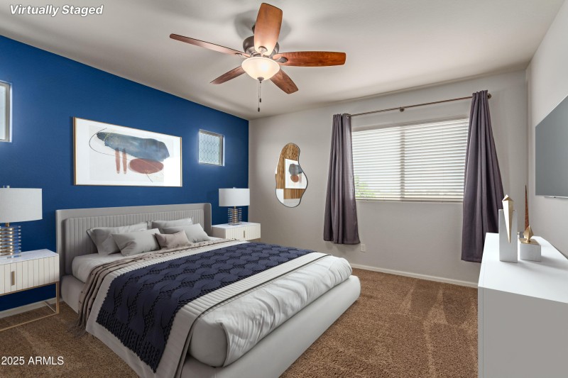 Primary Bedroom - Virtually Staged