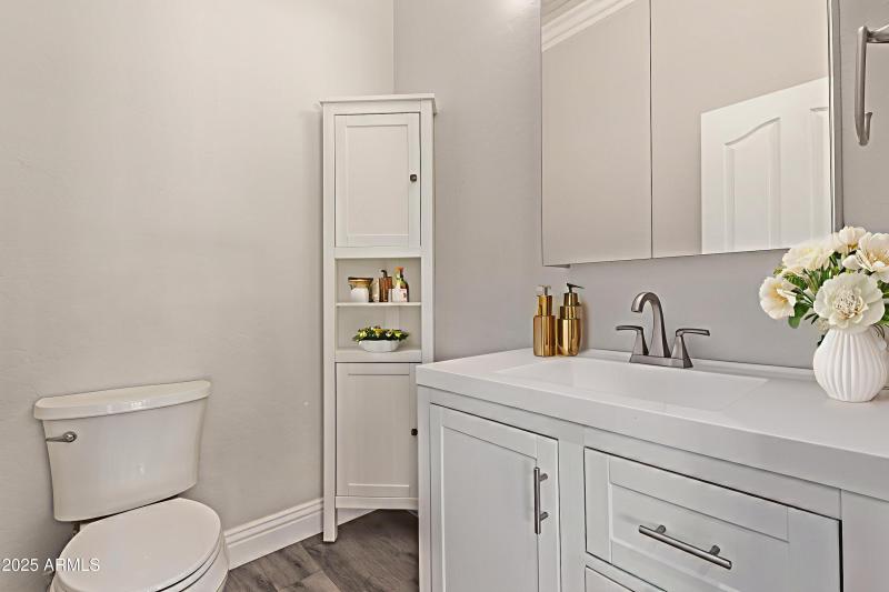 Virtually Staged Half Bath