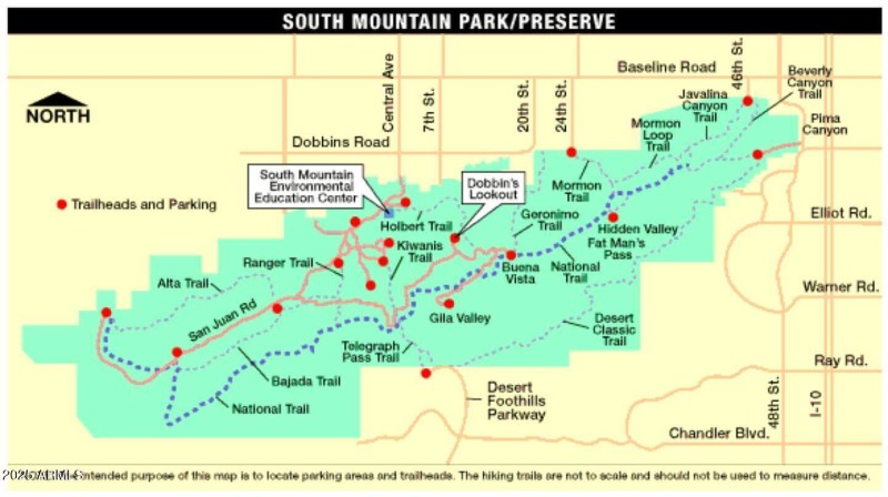 South mountain park map