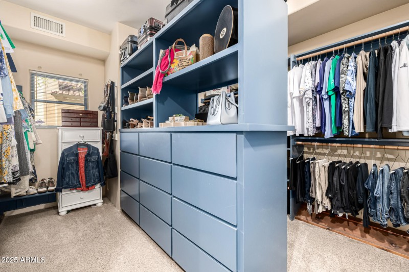 Master walk in closet