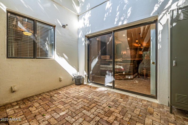 Patio off basement area