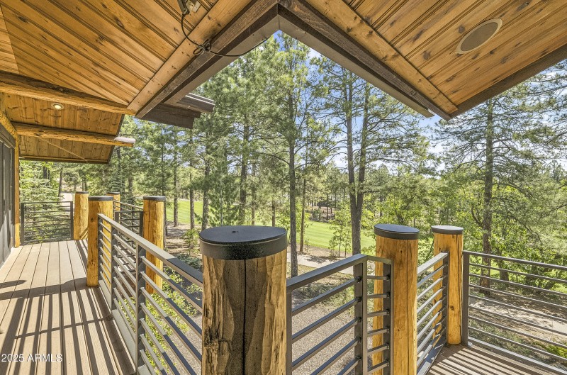 Deck overlooking 2nd fairway