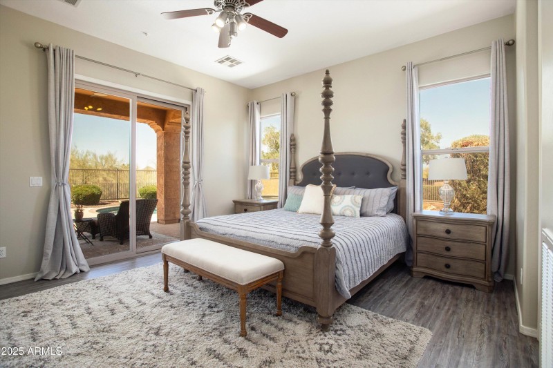 BEDROOM OF THE PRIMARY SUITE