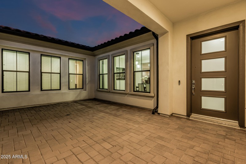 courtyard with views