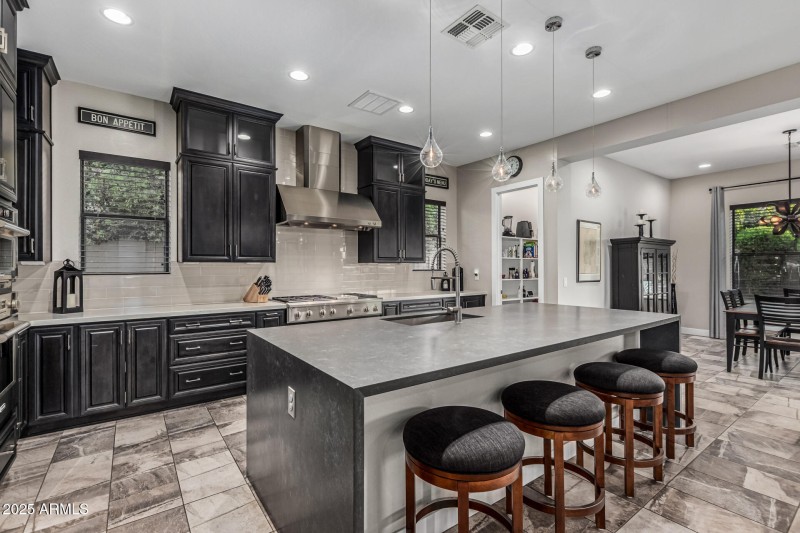 kitchen with walk in pantry