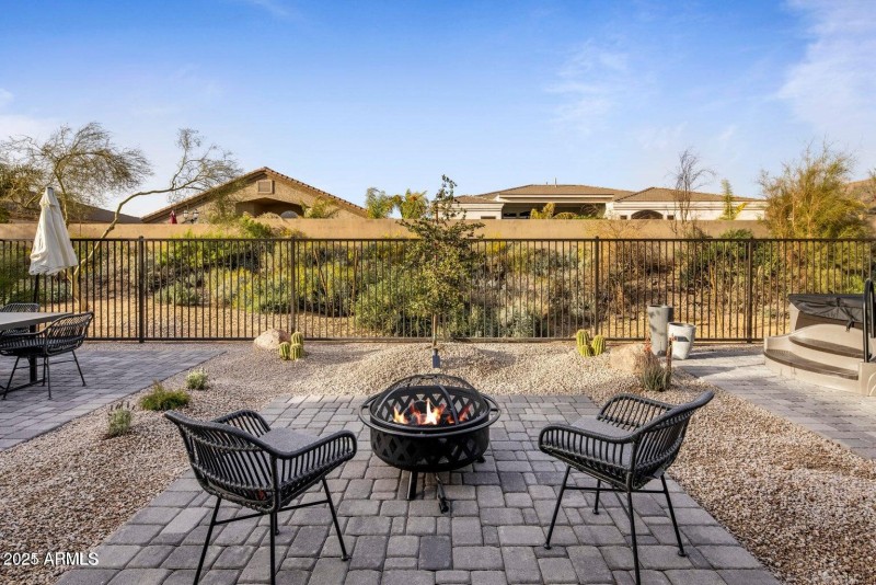 Private Firepit for Desert Evenings