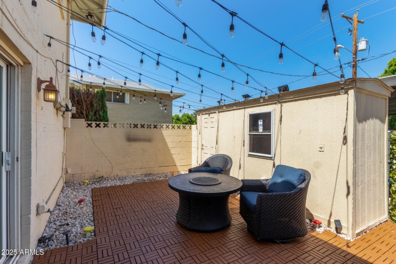 Private Courtyard & Storage