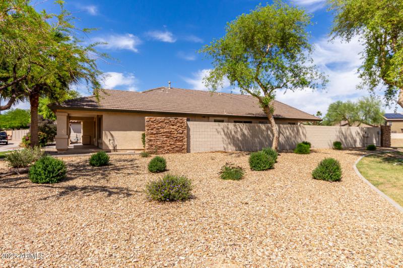 No neighbor on one side and behind house