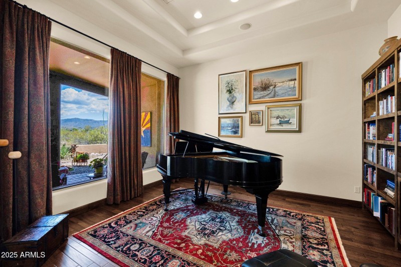 Library With Built in Bookcases