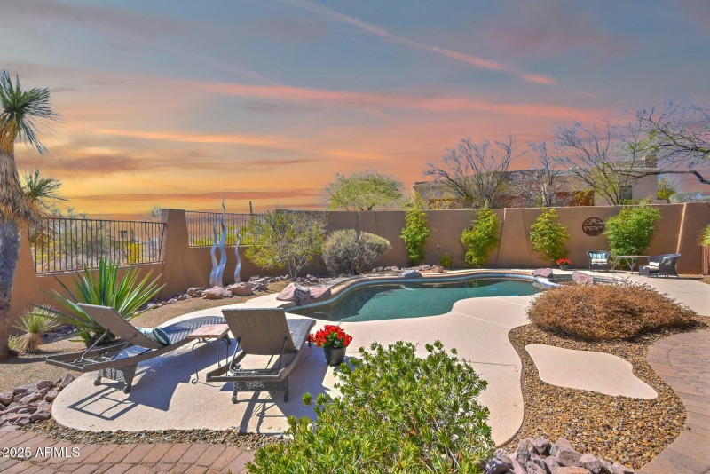 Incredible Sunsets by the Pool