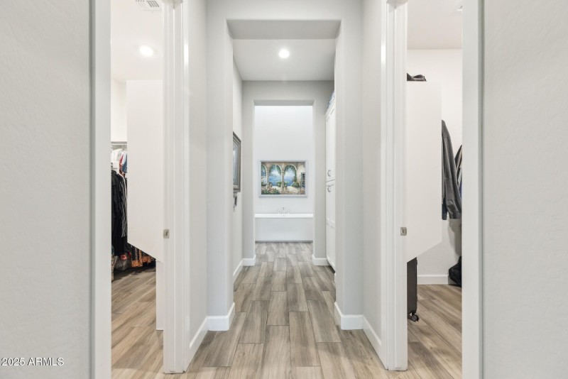 His and hers closets