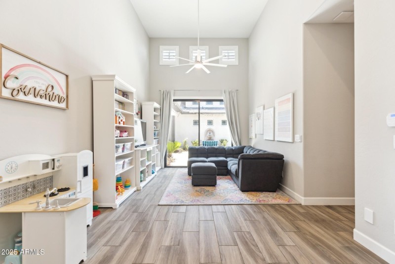 SLIDING DOORS TO FRONT COURTYARD