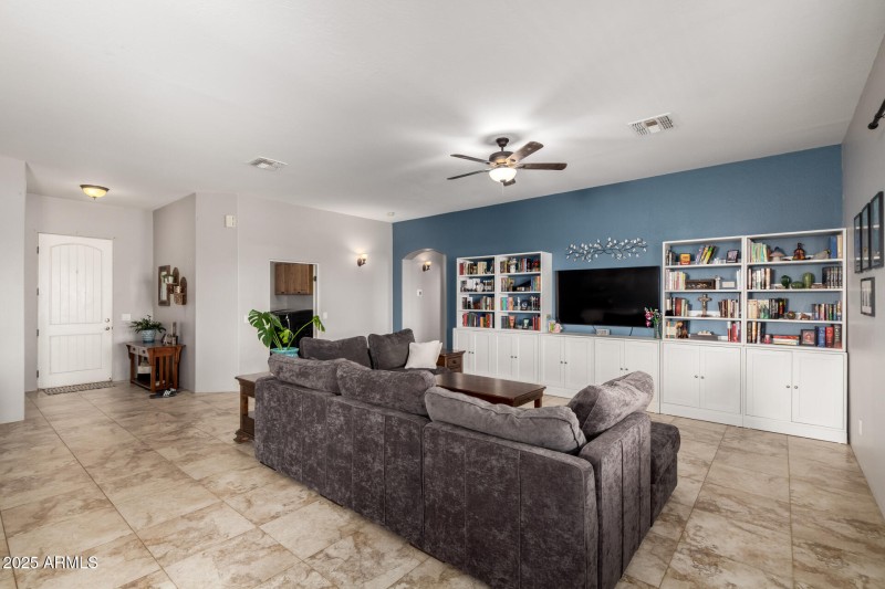 Living Room and Front Door