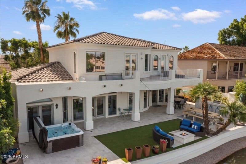 Heated above Ground Spa on Patio