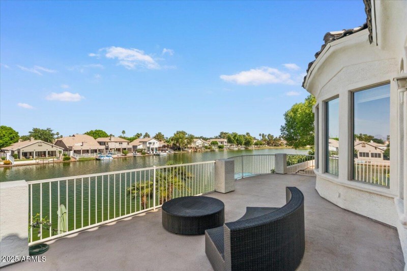 Upper patio and views