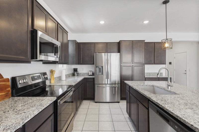 Refrigerator included.