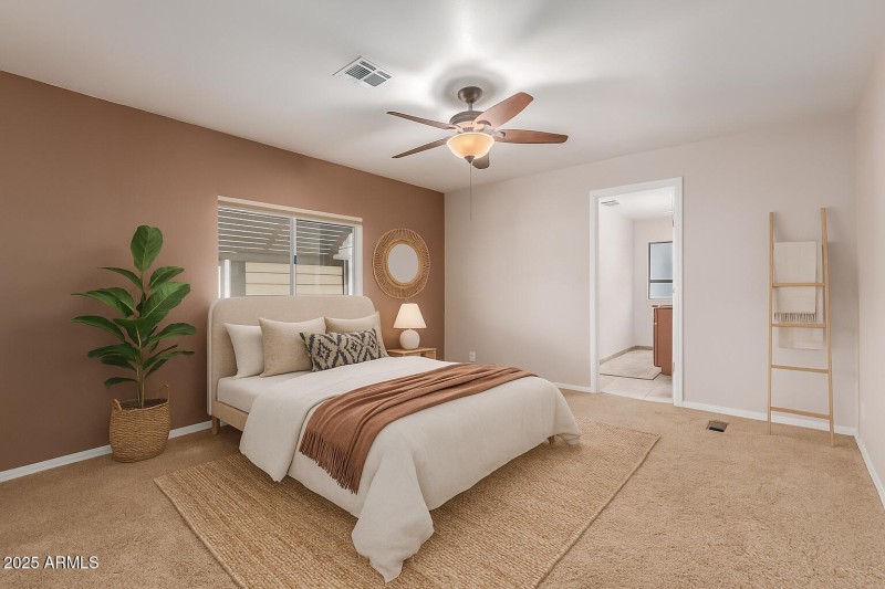 bedroom- virtual stage