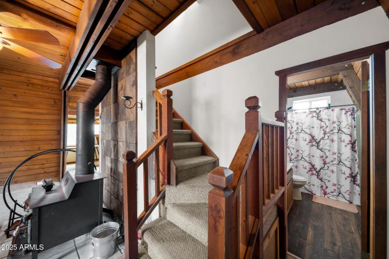 Stairs to second floor