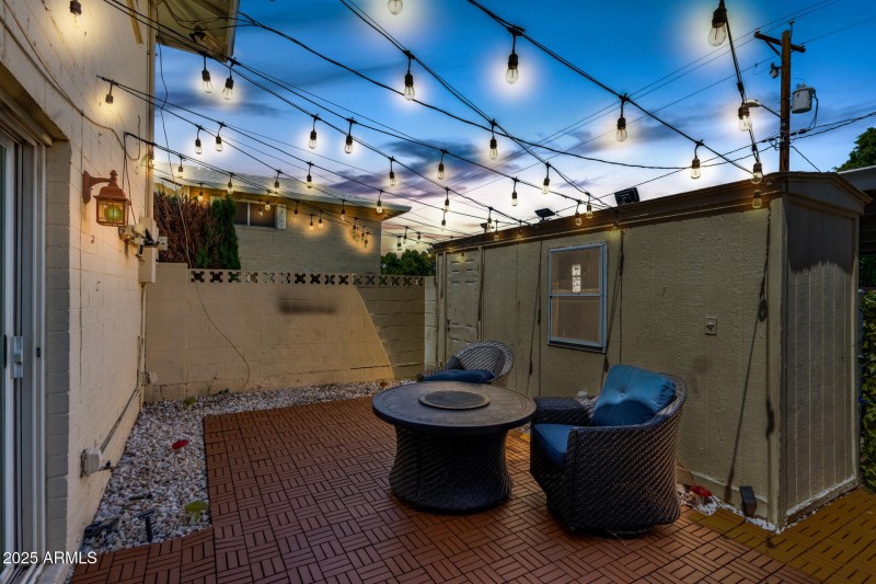 Private Courtyard & Storage