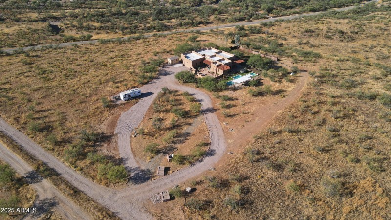 Aerial View of Home and Property