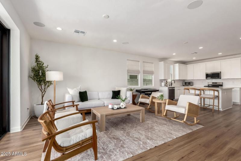 Recessed lighting & surround sound!