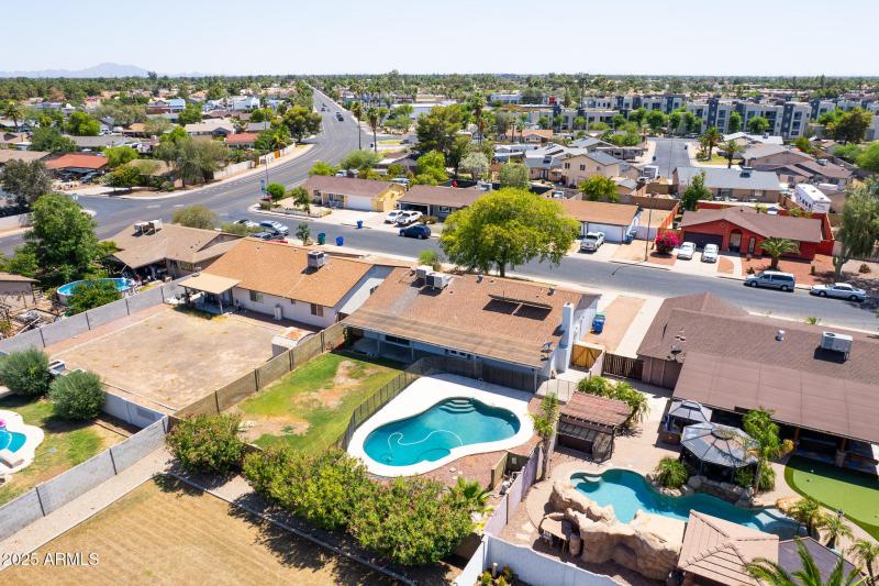 Overhead Looking South