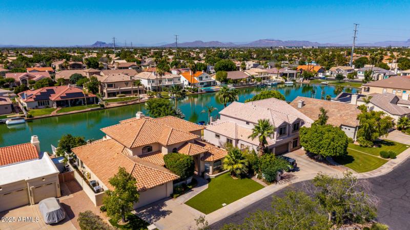 Arial Front View of Home