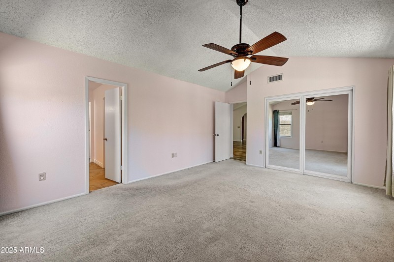 Primary Suite with Vaulted Ceiling