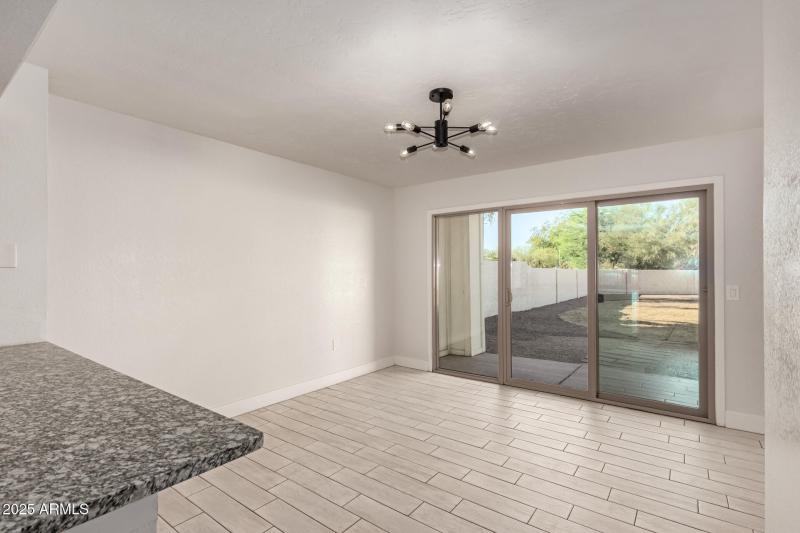 Overlooking the huge backyard