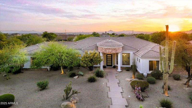 Sunset Bird's Eye View