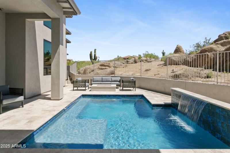 Heated Waterfall Pool