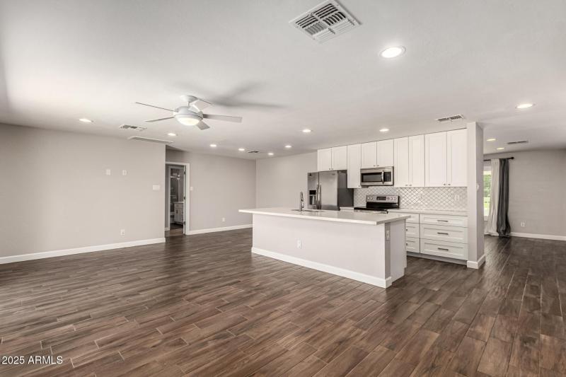 Family room & kitchen
