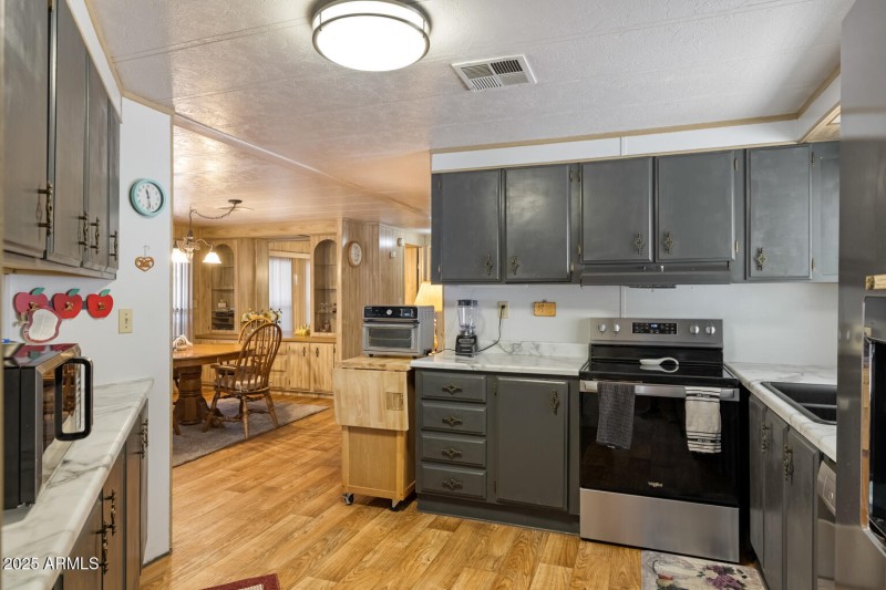 Kitchen View to Dining Room