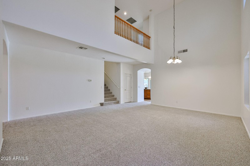 View towards the balcony