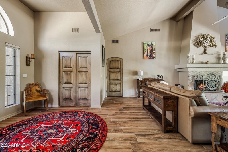 Beautiful door to guest wing