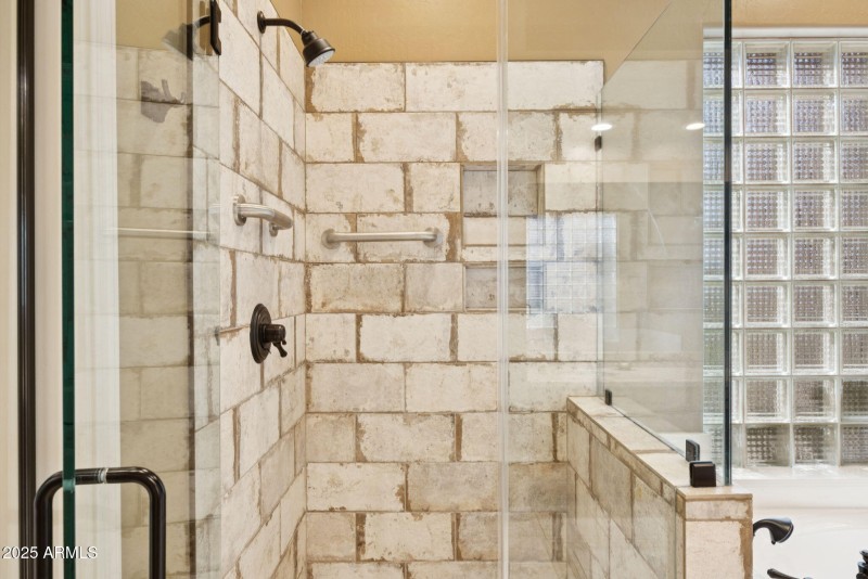 Upgraded Tile Shower and Fixtures