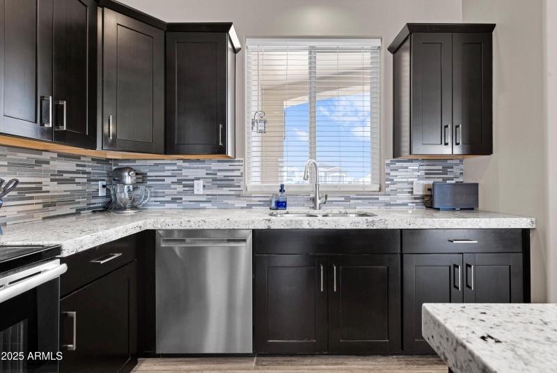 Window Over Sink + Storage