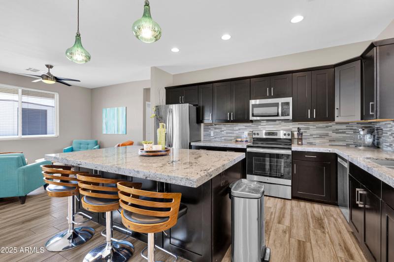 Full Kitchen with Storage Wall