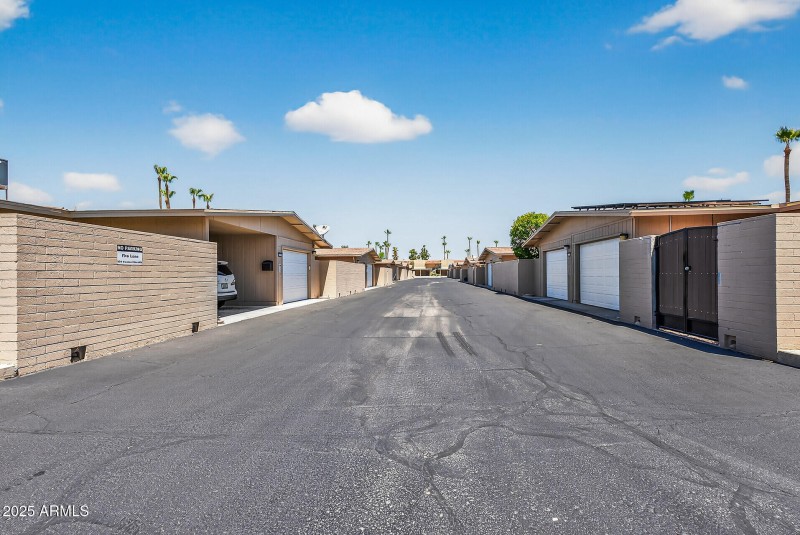 Private Rear Driveway