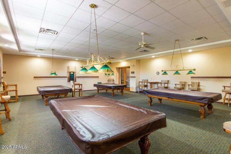 Clubhouse billiards room