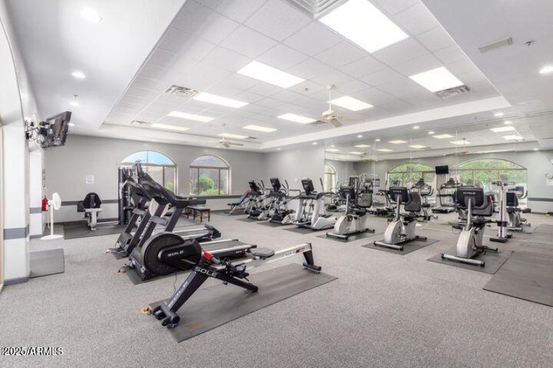 Clubhouse fitness room