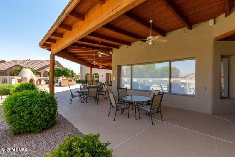 Clubhouse patio area