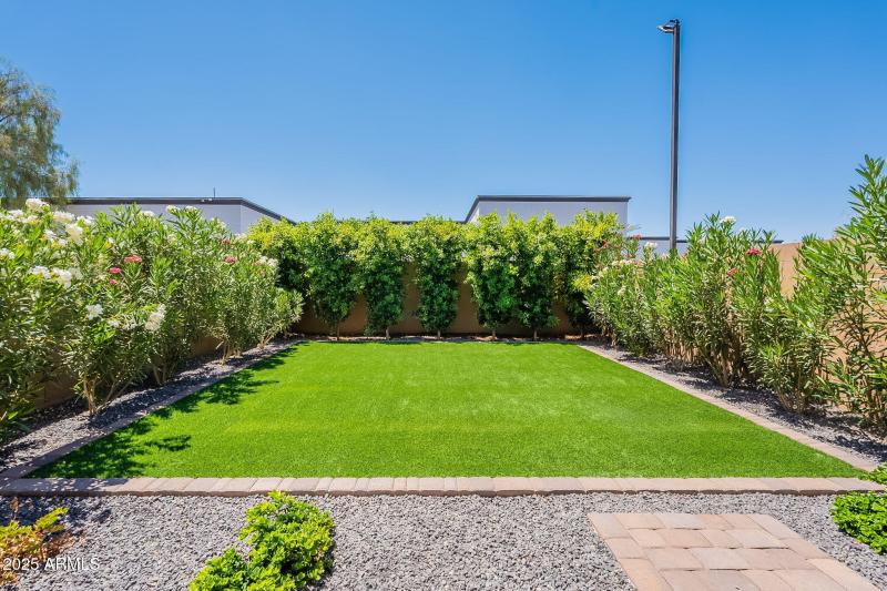 Turf and beautiful landscaping