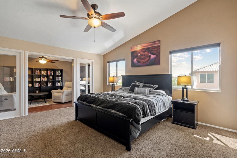 Master Bedroom + Library