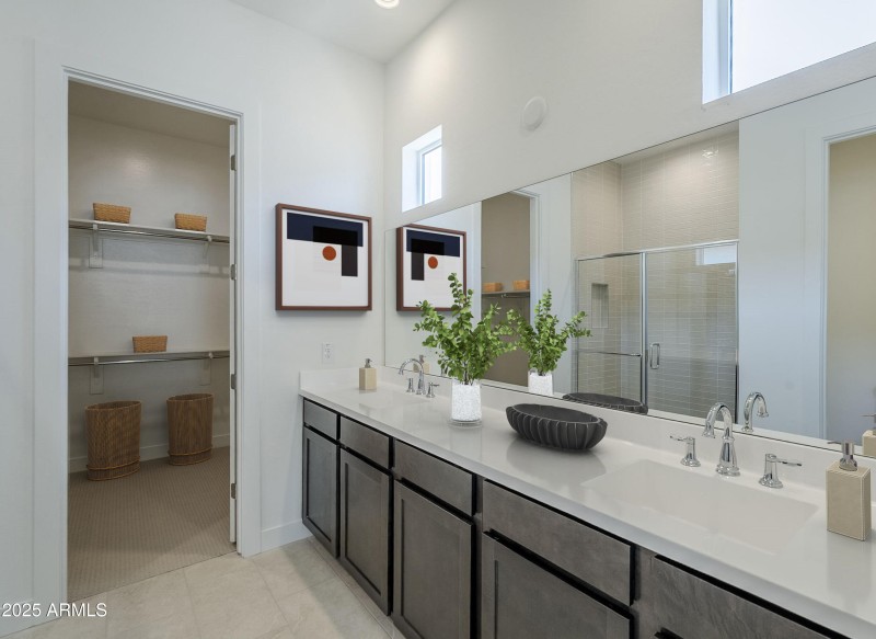 Primary Bathroom virtually Staged