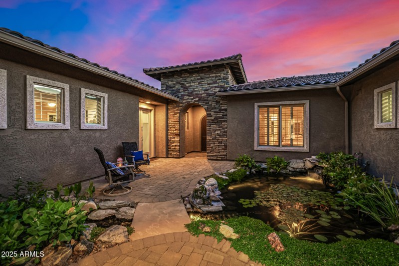 Courtyard with Koi Pond