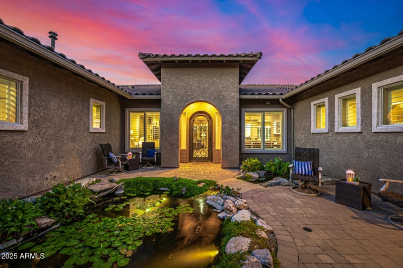 Courtyard with Koi Pond